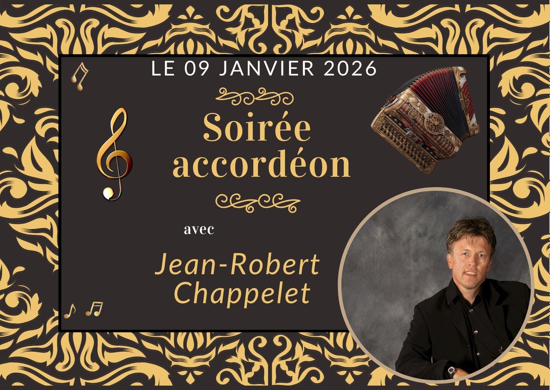 09 Janvier – Soirée accordéon 09 Janvier - Soirée accordéon