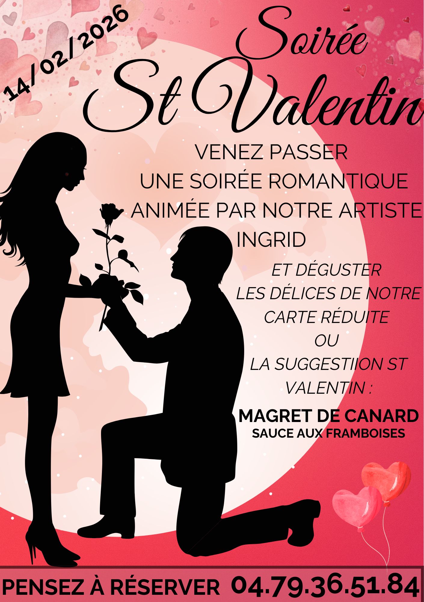 14 Février – Soirée St-Valentin 14 Février - Soirée St-Valentin